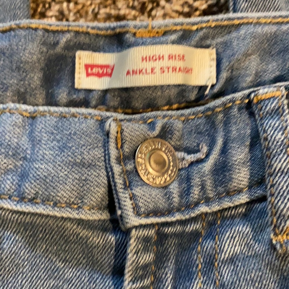 GIRLS LEVIS - High Rise , Ankle Straight - Picture 2 of 5